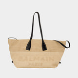Cabas Track - Balmain - Raphia - Neutre