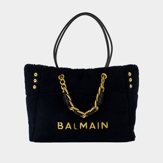 Cabas 1945 Soft Sponge - Balmain - Synthétique - Noir