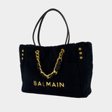 Cabas 1945 Soft Sponge - Balmain - Synthétique - Noir