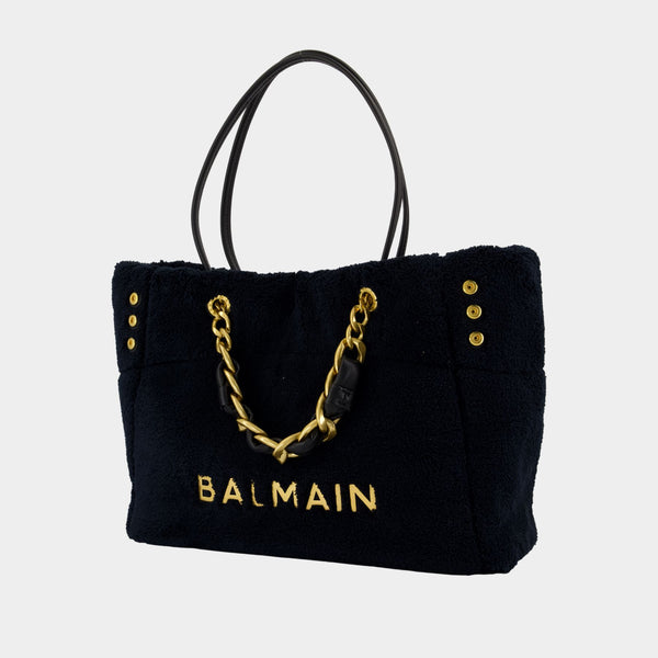 Cabas 1945 Soft Sponge - Balmain - Synthétique - Noir