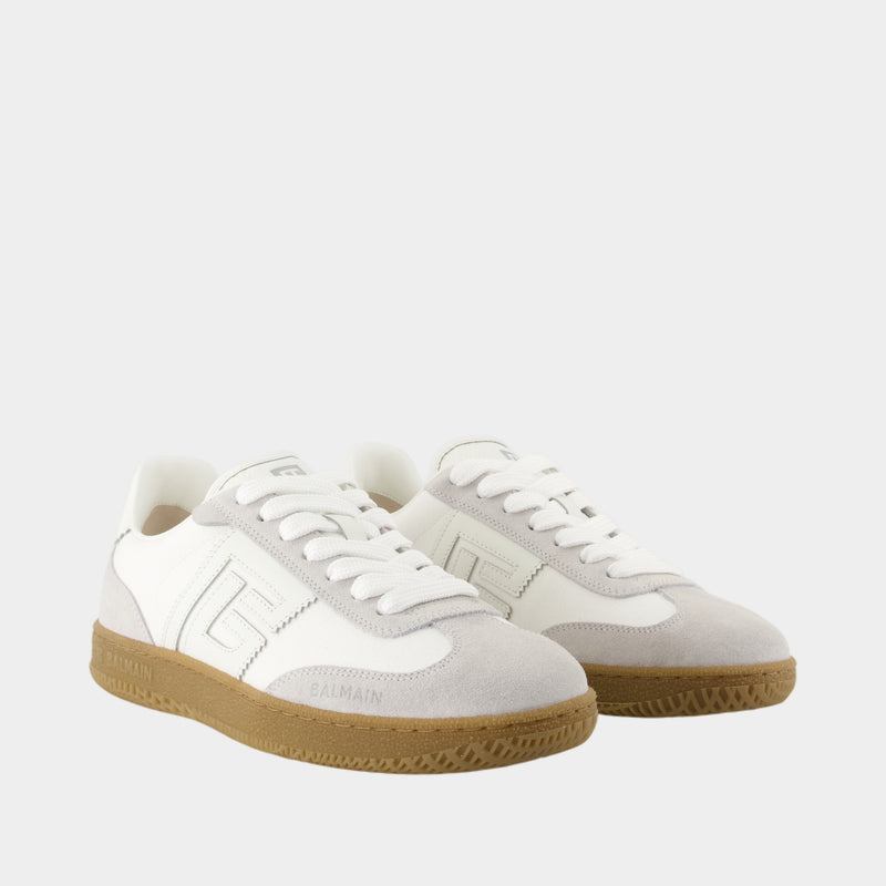 Sneakers Swan - Balmain - Cuir - Blanc
