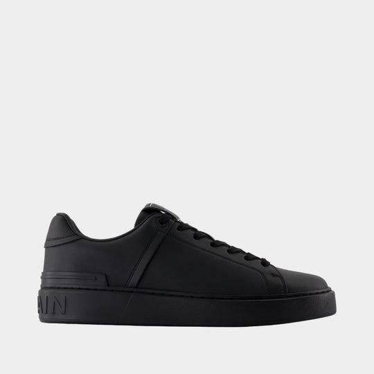 Sneakers B-Court - Balmain - Cuir - Noir