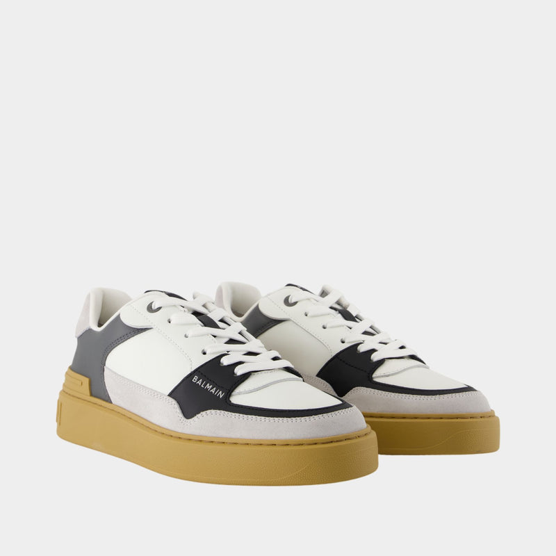 Sneakers B-Court Flip - Balmain - Cuir - Gris