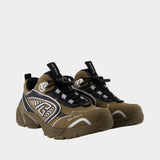 Sneakers Cosmic Dust - Balmain - Cuir - Kaki