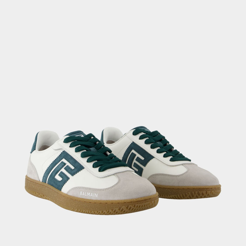 Sneakers Balmain Swan - Balmain - Cuir - Vert