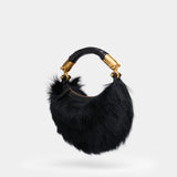 Sac À Main Ebene Mini - Balmain - Fourrure - Noir