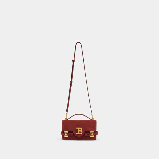 Sac Porté Épaule B-Buzz 24 - Balmain - Cuir - Rouge