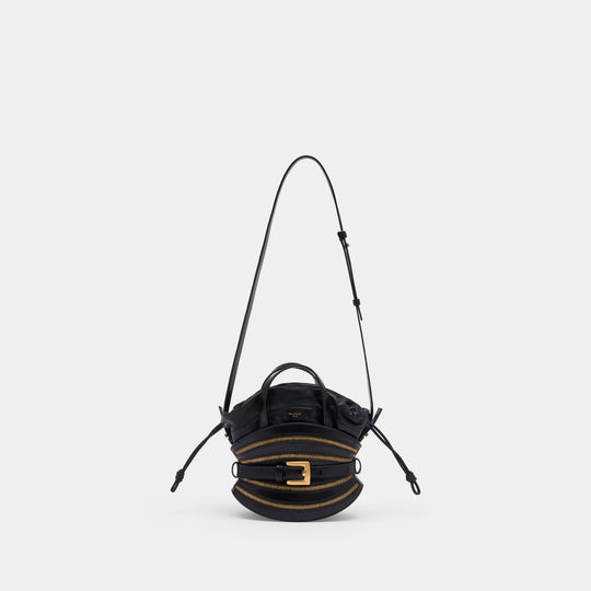 Sac À Main Shuffle Mini - Balmain - Cuir - Noir