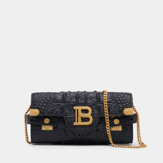 Wallet On Chain B-Buzz 23 - Balmain - Cuir - Noir