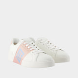 Sneakers B-Court - Balmain - Cuir - Rose