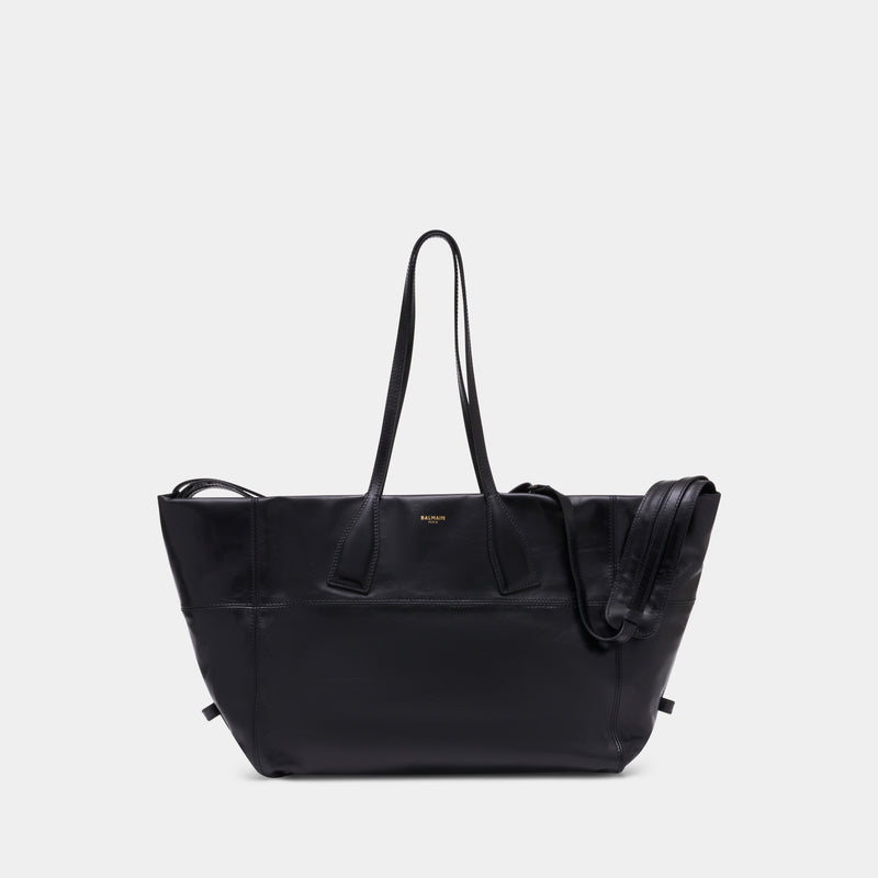 Sac De Voyage Track Zip - Balmain - Cuir - Noir