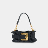 Sac Porté Épaule Anthem Mini - Balmain - Cuir - Noir