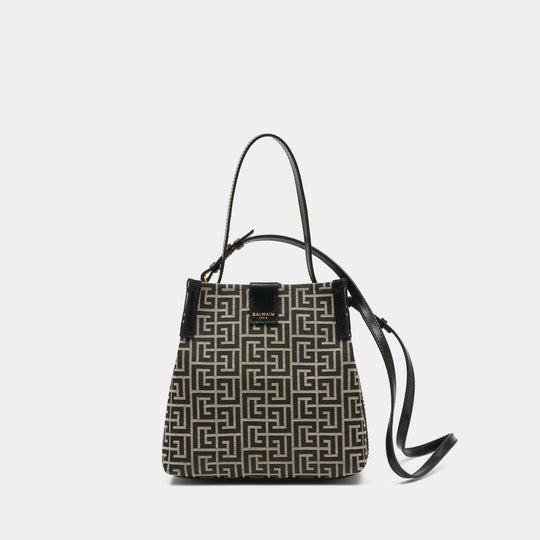 Sac À Bandoulière Release - Balmain - Coton - Noir