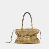 Sac Porté Épaule Anthem - Balmain - Cuir - Beige