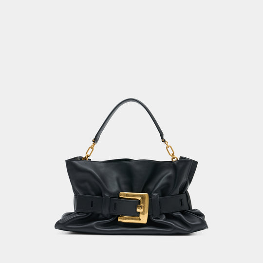Sac Porté Épaule Anthem Medium - Balmain - Cuir - Noir