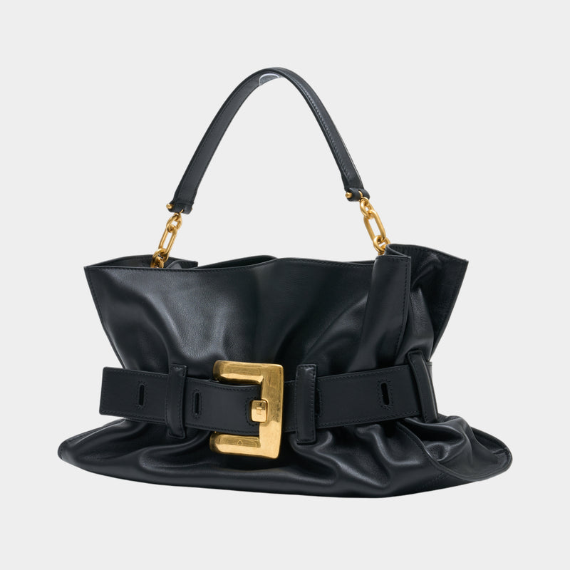 Sac Porté Épaule Anthem Medium - Balmain - Cuir - Noir