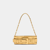 Pochette Anthem - Balmain - Cuir - Doré