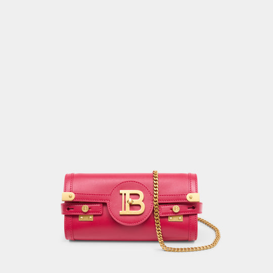 Sac Porté Épaule B-Buzz 23 - Balmain - Cuir - Rose