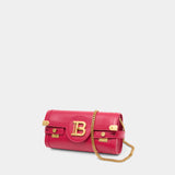 Sac Porté Épaule B-Buzz 23 - Balmain - Cuir - Rose