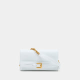 Wallet On Chain Shuffle - Balmain - Cuir - Blanc