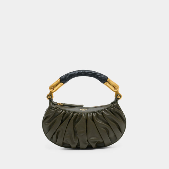 Sac À Main Ebene Mini - Balmain - Cuir - Vert