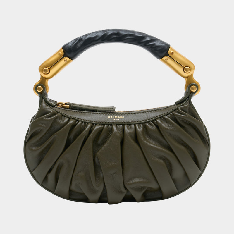 Sac À Main Ebene Mini - Balmain - Cuir - Vert