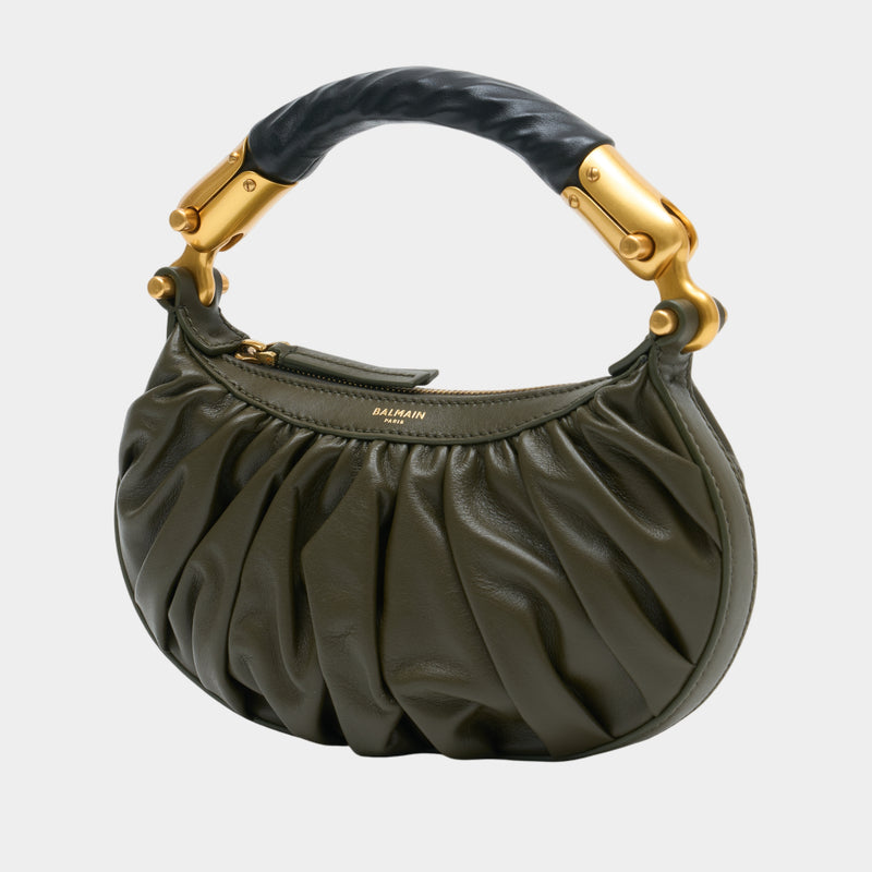 Sac À Main Ebene Mini - Balmain - Cuir - Vert