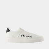 Sneakers B-Court - Balmain - Cuir - Blanc