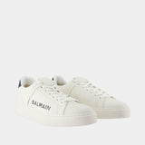 Sneakers B-Court - Balmain - Cuir - Blanc