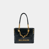 Cabas 1945 Small - Balmain - Cuir - Noir