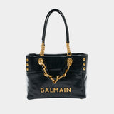 Cabas 1945 Small - Balmain - Cuir - Noir