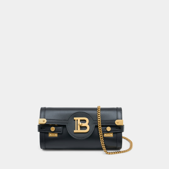 Sac Porté Épaule B-Buzz 23 - Balmain - Cuir - Noir
