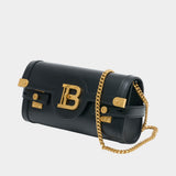 Sac Porté Épaule B-Buzz 23 - Balmain - Cuir - Noir