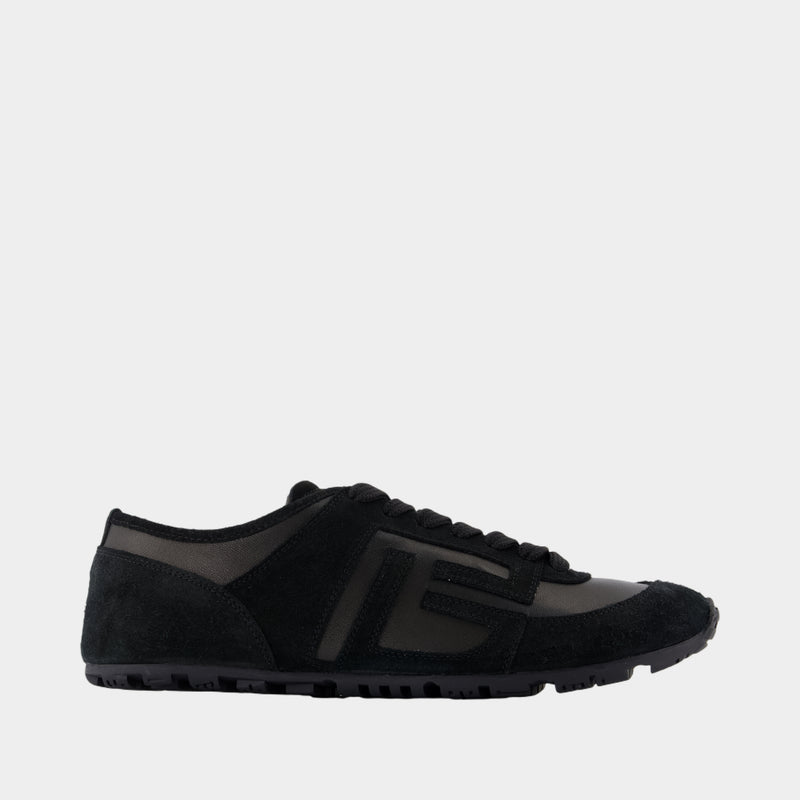 Sneakers Racer 45 - Balmain - Cuir - Noir
