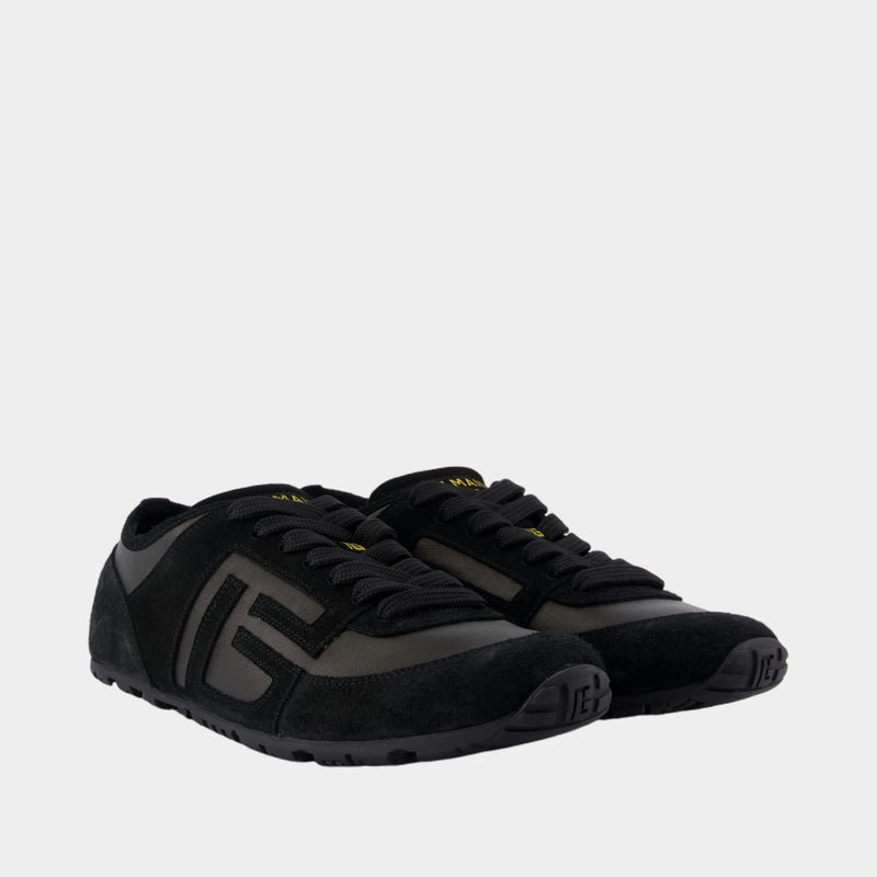 Sneakers Racer 45 - Balmain - Cuir - Noir