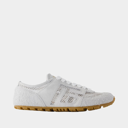 Sneakers Racer 45 - Balmain - Cuir - Blanc