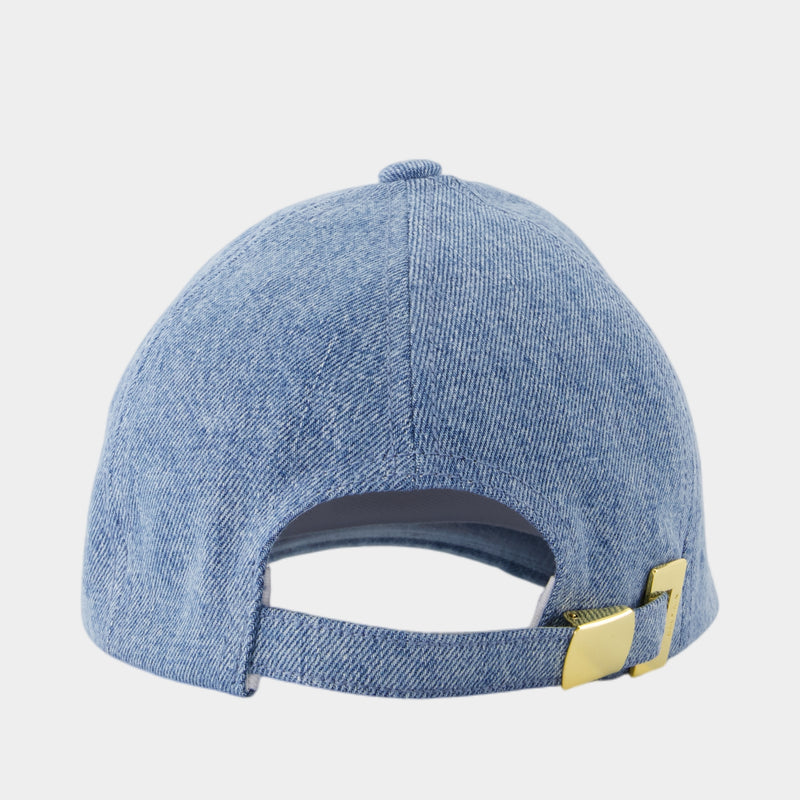 Chapeau Logo Emb - Balmain - Coton - Bleu