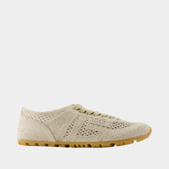 Sneakers Racer 45 - Balmain - Coton - Beige
