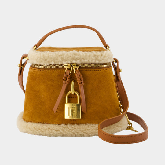 Sac À Main Pulse Vanity - Balmain - Cuir - Kaki