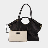 Sac À Main Large - Balmain - Cuir - Noir