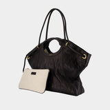 Sac À Main Large - Balmain - Cuir - Noir