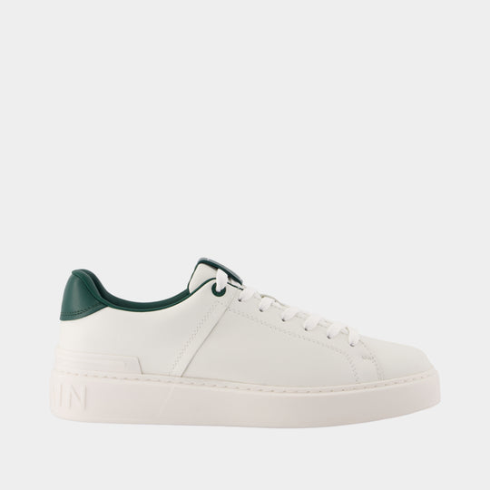 Sneakers B Court - Balmain - Cuir - Blanc