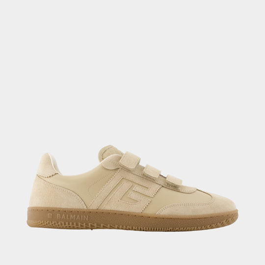 Sneakers  Swan Scratch - Balmain - Cuir - Beige