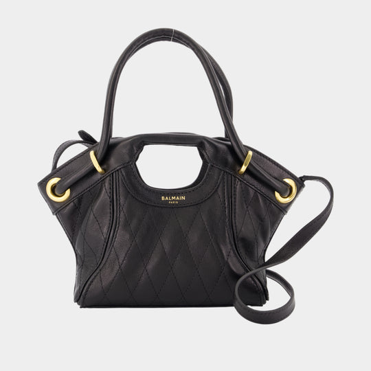 Sac À Main Small - Balmain - Cuir - Noir