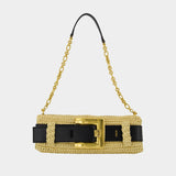 Sac Porté Épaule Anthem - Balmain - Raphia - Beige