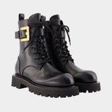 Bottines Ranger Anthem - Balmain - Cuir - Noir