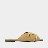 Sandales Anthem - Balmain - Cuir - Marron