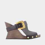 Sandales Anthem - Balmain - Cuir - Noir