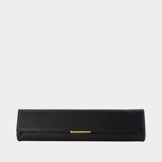 Pochette Long - Balmain - Cuir - Noir