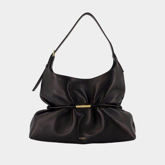 Sac À Main Sphynx Medium - Balmain - Cuir - Noir